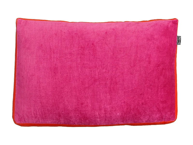 Sierkussen van katoen - 55 x 35 x 10 - Fuchsia - MONTISI