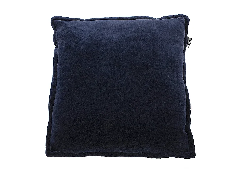 Cojín decorativo de Algodón - 50 x 50 x 12 - Azul oscuro - CHARME