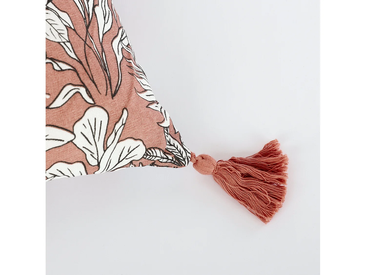 Coussin en coton - 45 x 45 - Rose - LAKIA