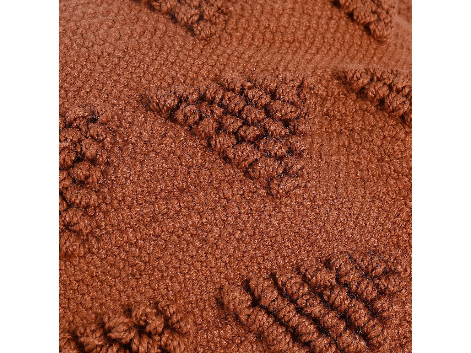 Coussin en polyester - 45 x 45 - Rouille - LANDER