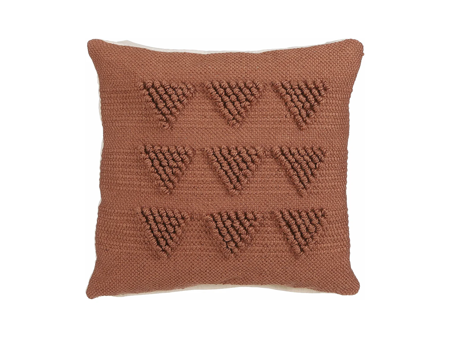 Coussin en polyester - 45 x 45 - Rouille - LANDER