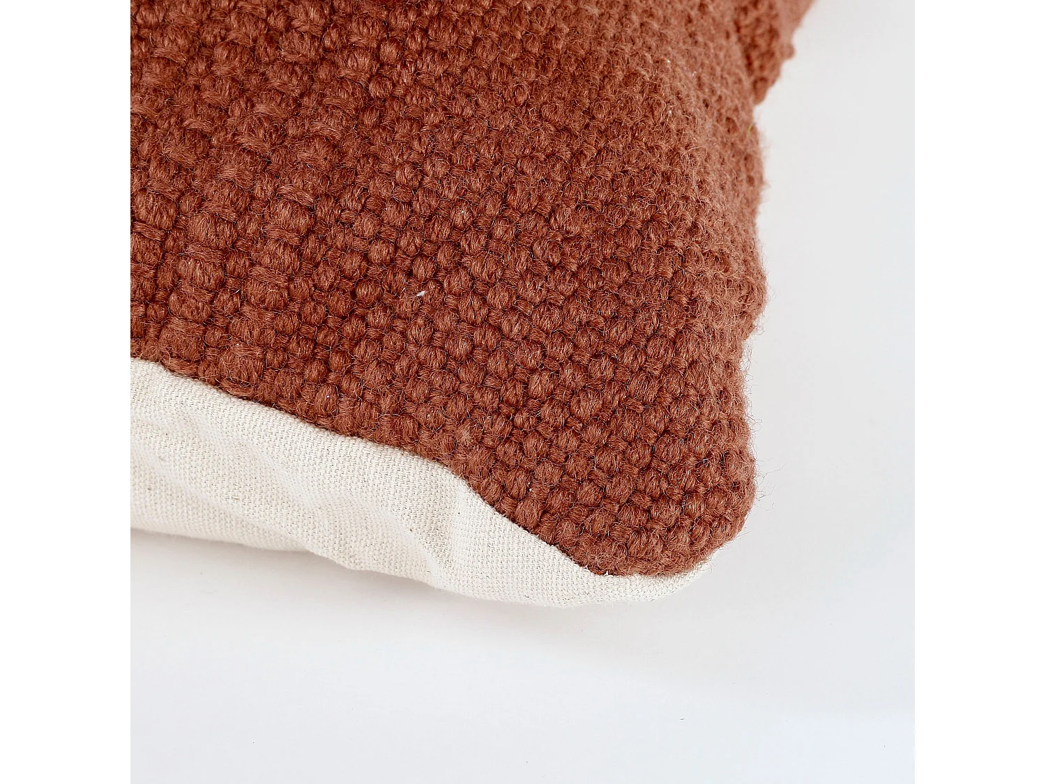 Sierkussen van polyester - 45 x 45 - Roest - LANDER