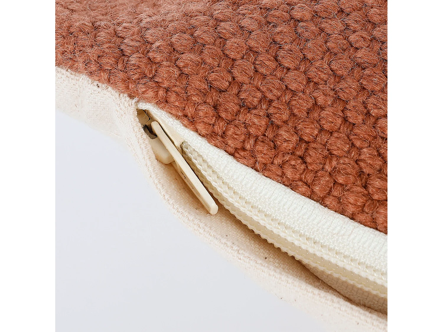 Sierkussen van polyester - 45 x 45 - Roest - LANDER