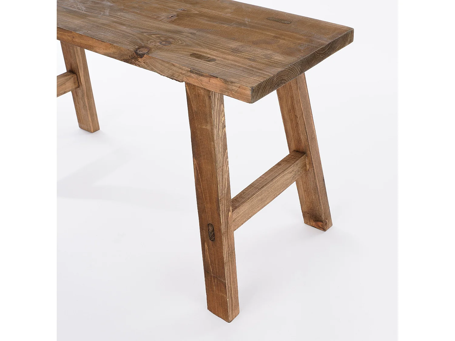 Banc en bois recyclé - 80 x 36,5 x 44 - Marron - BOLD