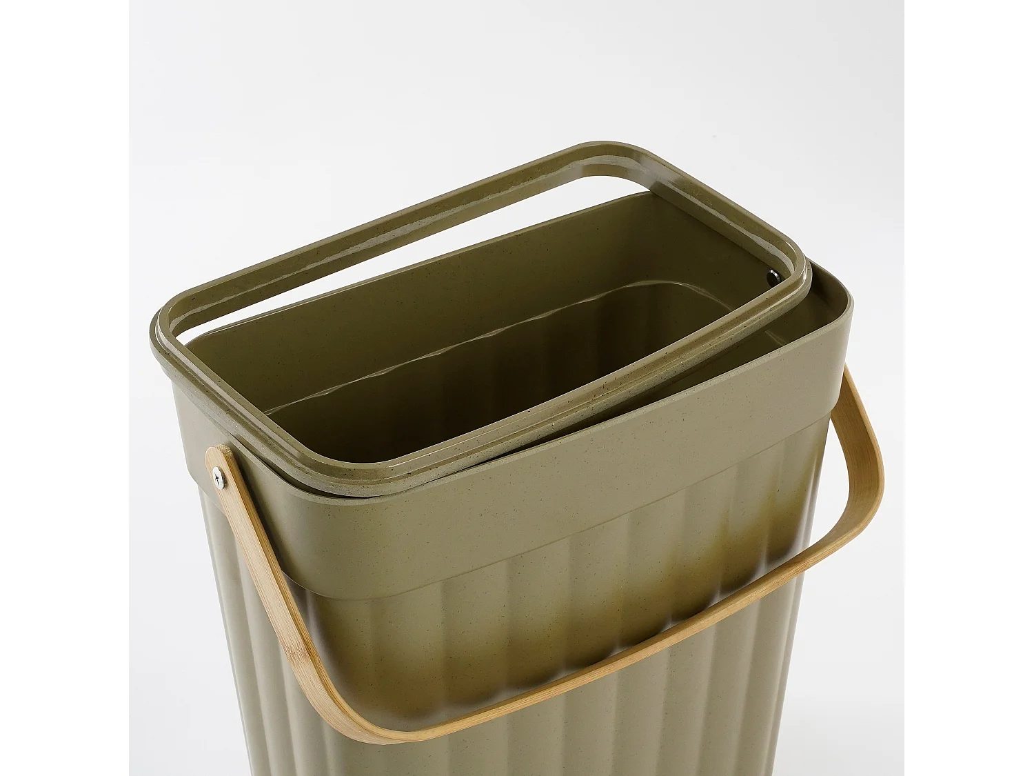 Cestino dei rifiuti in  - 29 x 16 x 29 - Verde - MANJA