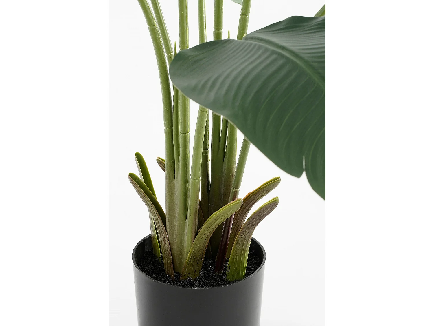 Plante artificielle en ethylène-acétate de vinyle et polyéthylène et ciment et mousse - 180 x Ø30 - Vert - BANANA TREE