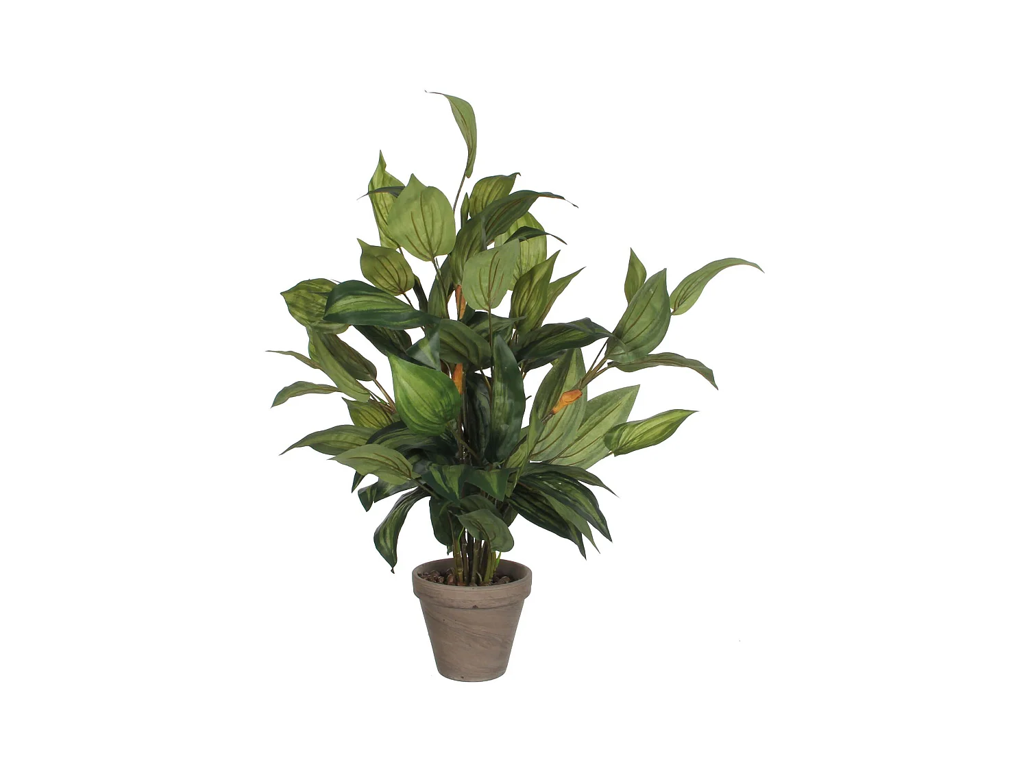 Plante artificielle en polyester et terre cuite - 65 x Ø40 - Vert - HOSTA