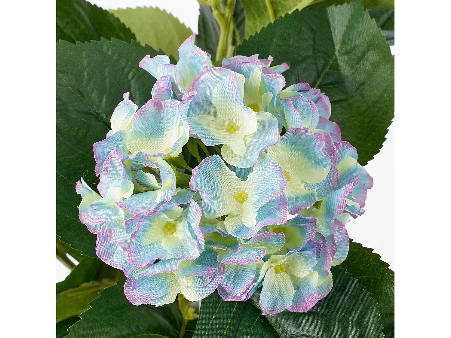 Plante artificielle en polyester et terre cuite - 40 x Ø35 - Violet - HYDRANGEA