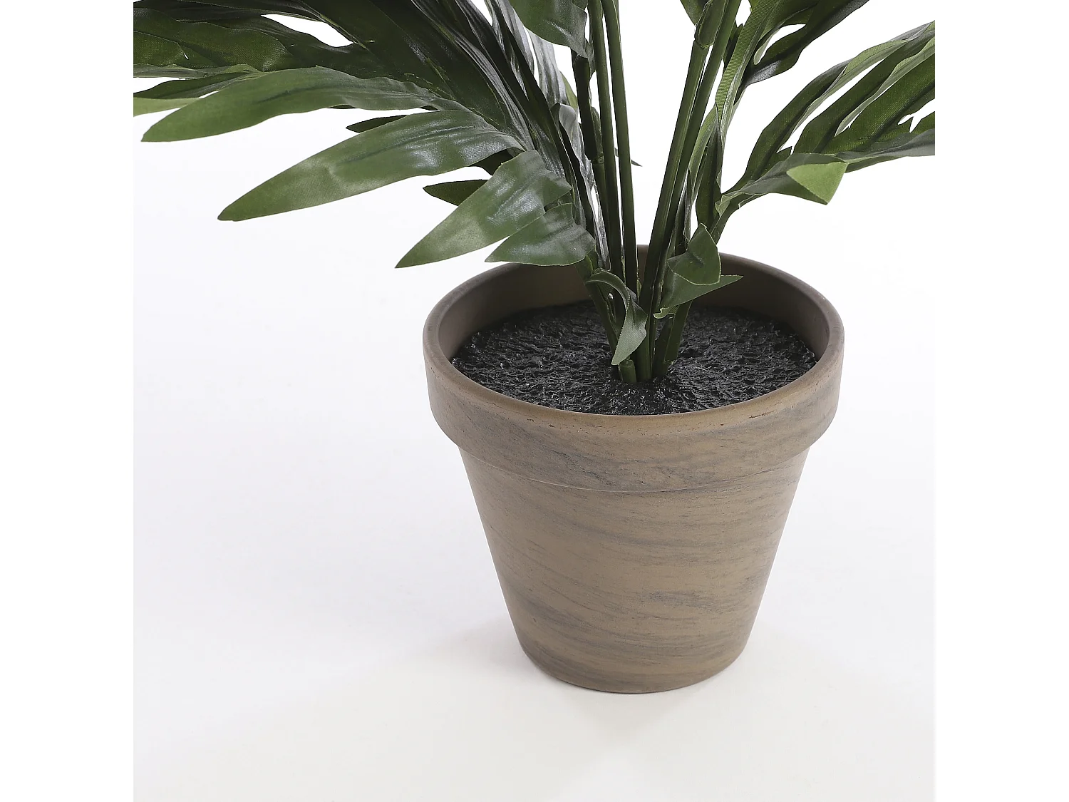 Plante artificielle en polyester et terre cuite - 45 x Ø60 - Vert - ARECA PALM