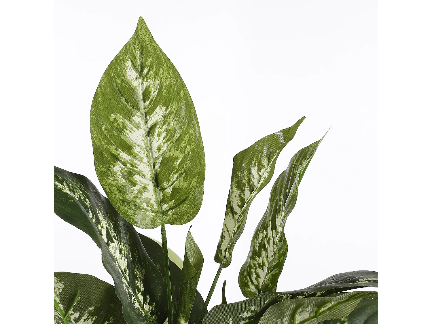Plante artificielle en polyester et terre cuite - 70 x Ø55 - Vert - DIEFFENBACHIA