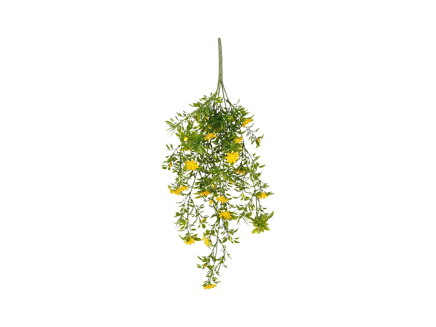Planta artificial colgante de PE (polietileno) - 60 x 20 x 5 - Amarillo - DAISY