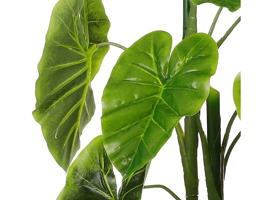 Plante artificielle en polyester - H100 x Ø50 cm - Vert - ALOCASIA