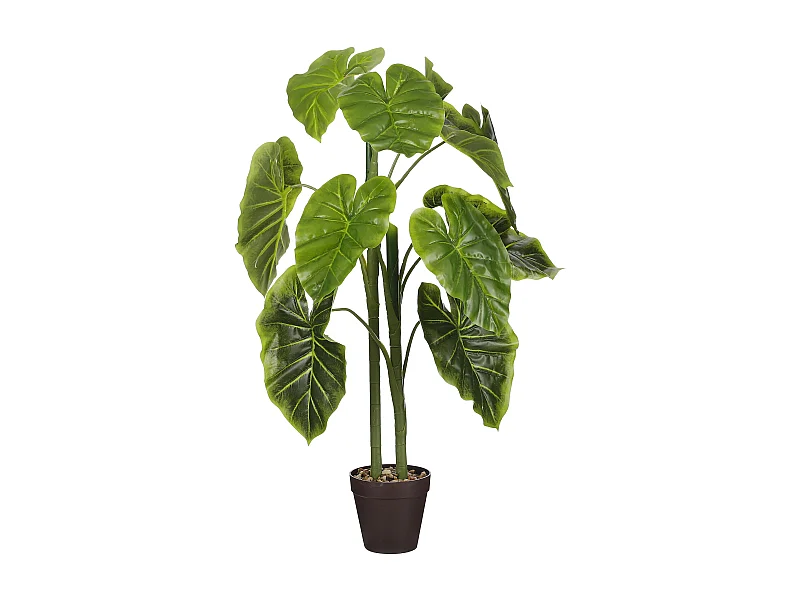 Plante artificielle en polyester - H100 x Ø50 cm - Vert - ALOCASIA