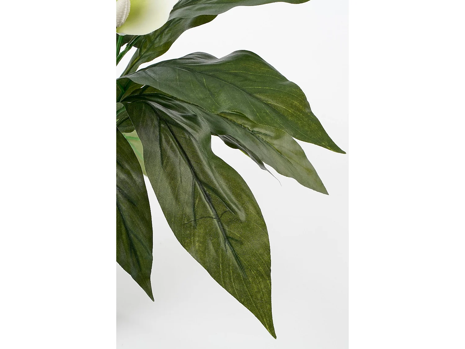 Plante artificielle en polyester et terre cuite - 50 x Ø40 - Blanc - SPATHIPHYLLUM