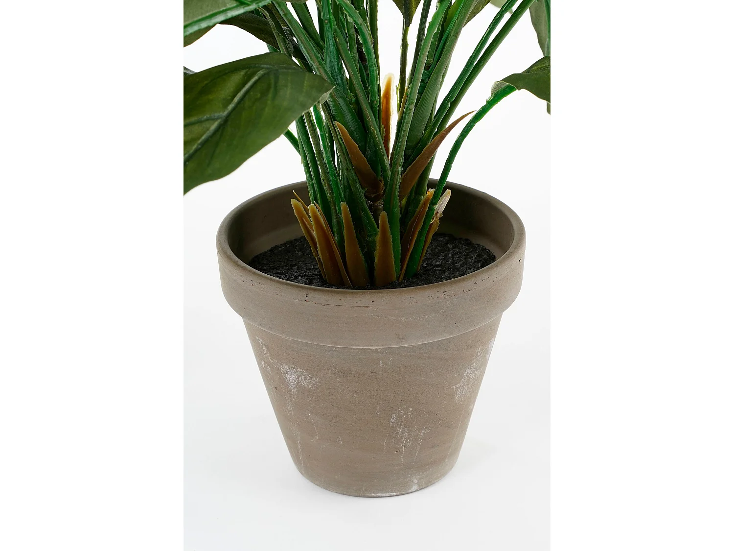 Plante artificielle en polyester et terre cuite - 50 x Ø40 - Blanc - SPATHIPHYLLUM