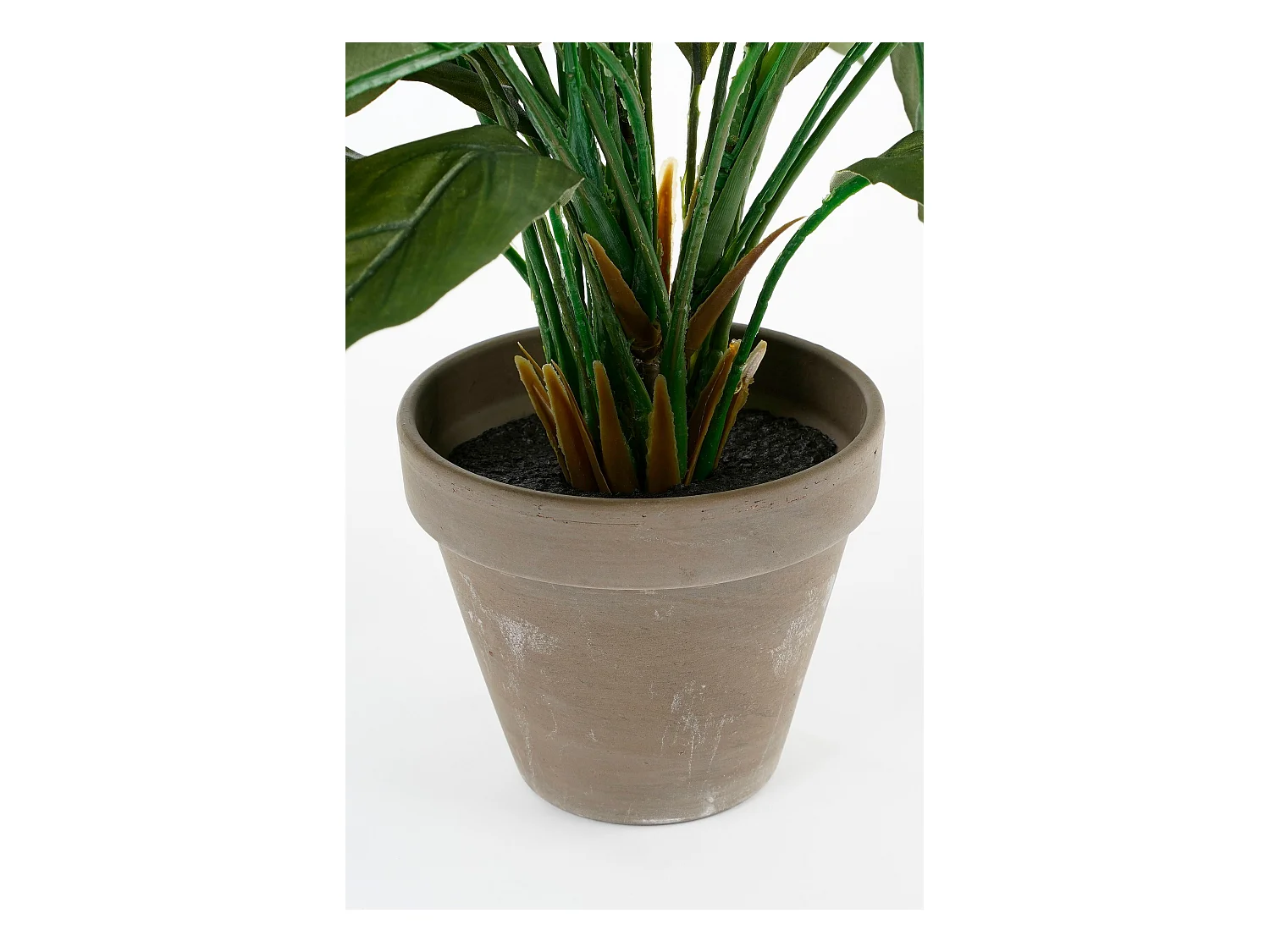 Kunstpflanze aus Polyester und Terrakotta - 50 x Ø40 - Weiß - SPATHIPHYLLUM