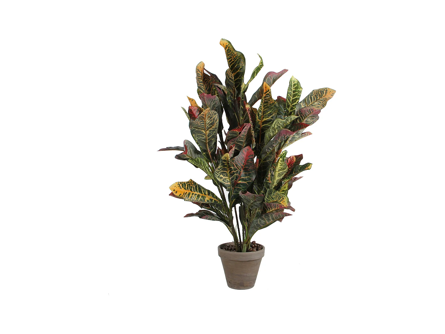Plante artificielle en polyester et terre cuite - 73 x Ø40 - Vert - CROTON
