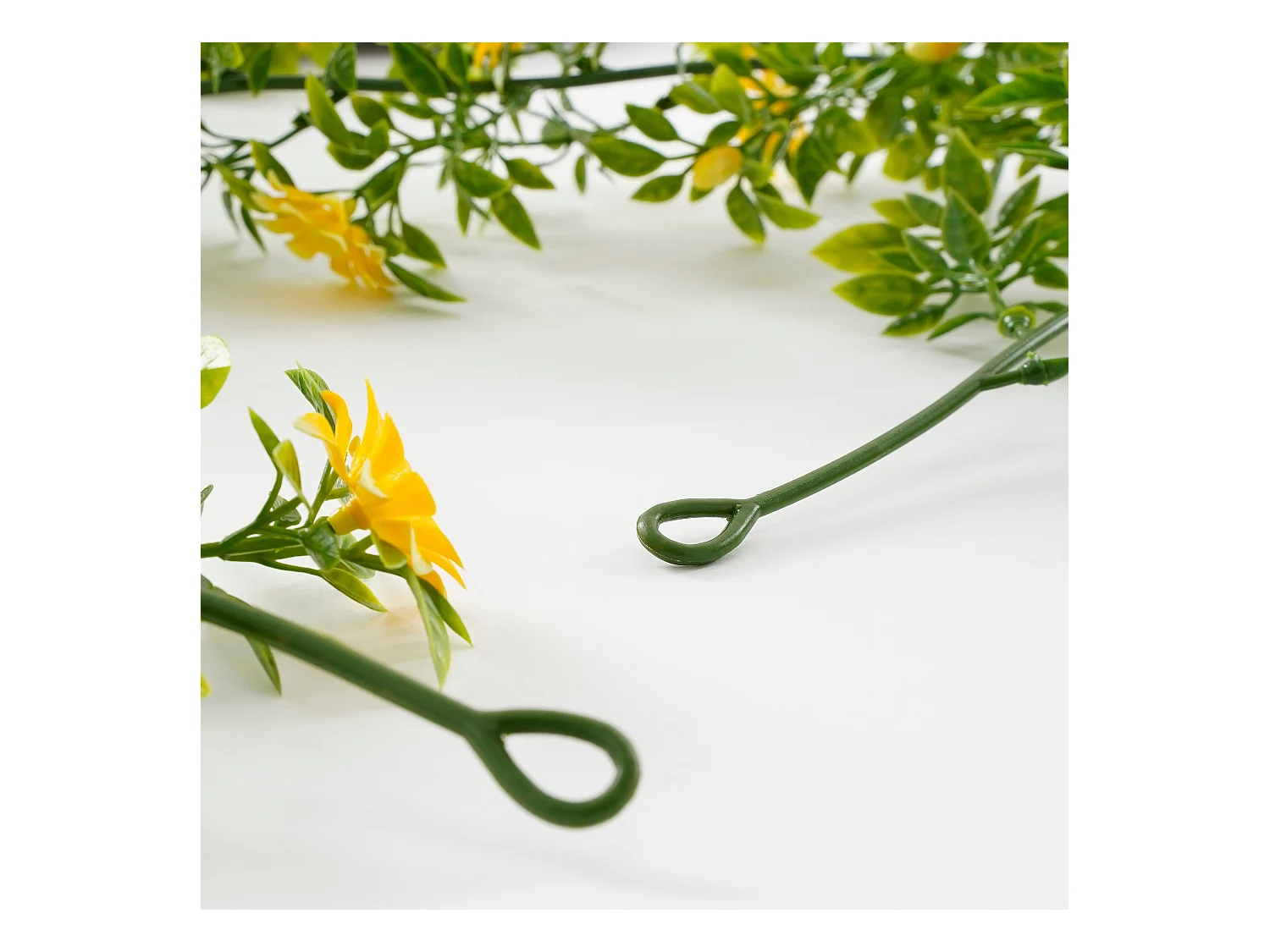 Kunstplant van pe (polyethyleen) - 180 x 10 x 4 - Geel - DAISY