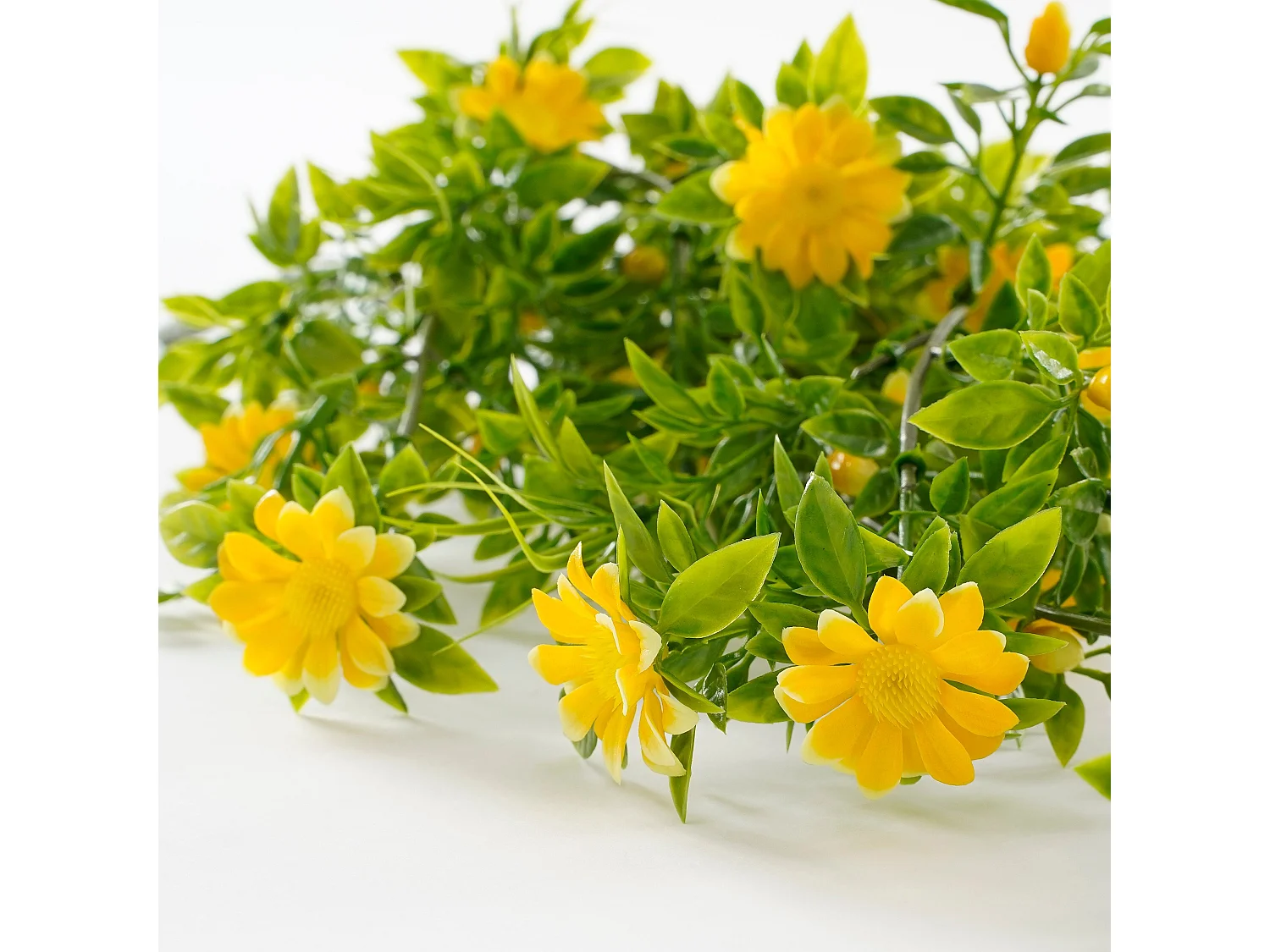 Kunstplant van pe (polyethyleen) - 180 x 10 x 4 - Geel - DAISY