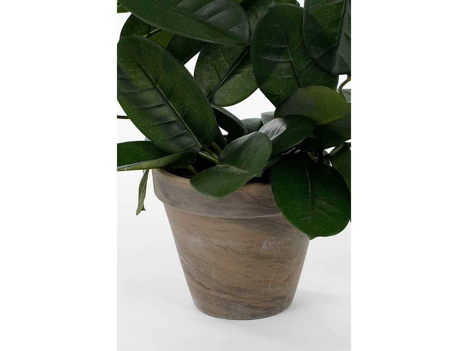 Plante artificielle en polyester et terre cuite - 50 x Ø40 - Blanc - STEPHANOTIS