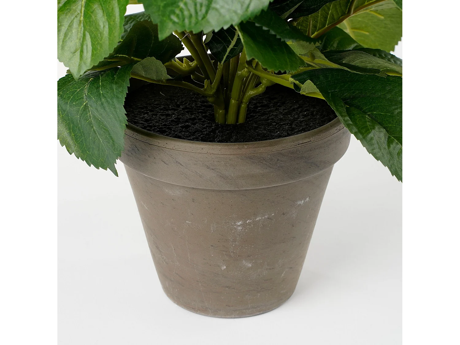 Plante artificielle en polyester et terre cuite - 45 x Ø45 - Rose - HYDRANGEA