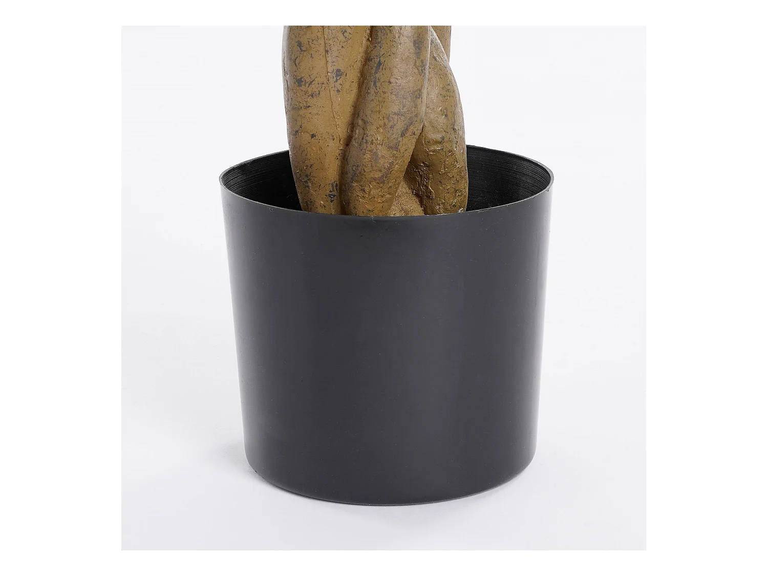 Plante artificielle en polyester et fibre de verre et bois naturel et métal et peinture et ciment et plastique - Ø80 x 60 - Vert - PACHIRA
