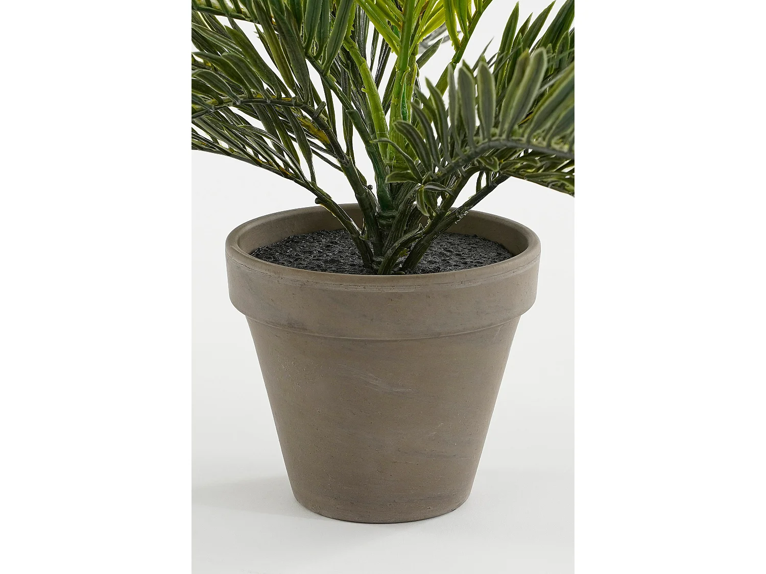 Plante artificielle en pvc et terre cuite - 33 x Ø34 - Vert - CYCAS PALM