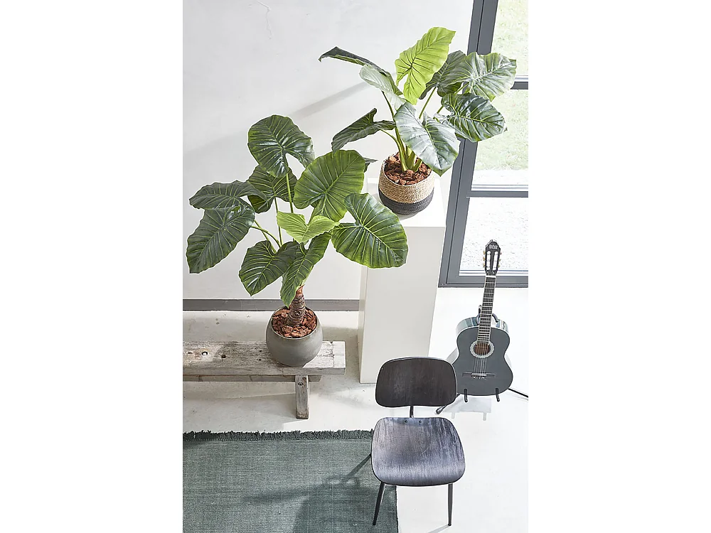 Plante artificielle en polyester et plastique - 100 x Ø70 - Vert - TARO