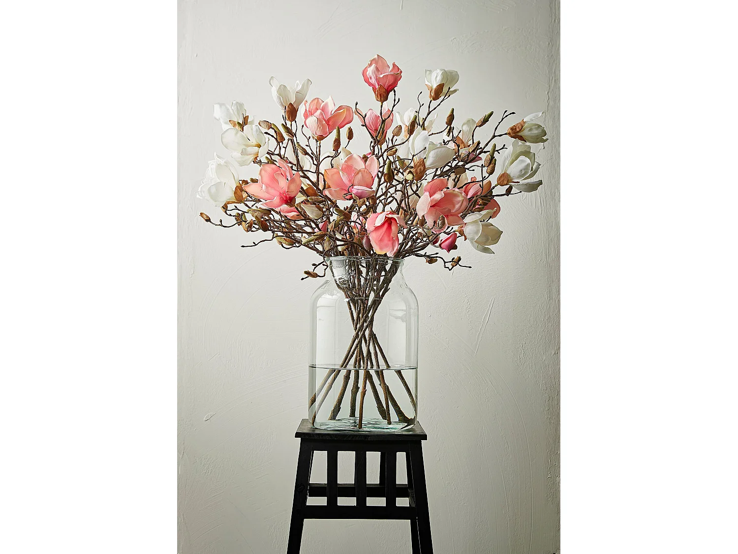 Künstliche Blume aus Polyester - 23 x 7 x 88 - Hellrosa - MAGNOLIA