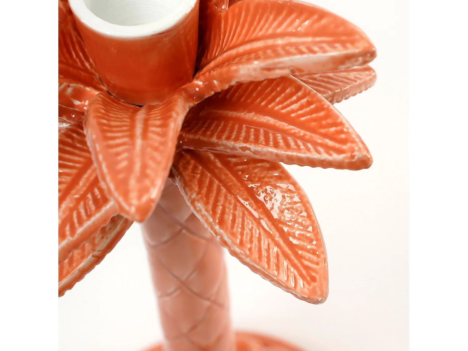 Kandelaar van aluminium - 30 x Ø13 - Roze -