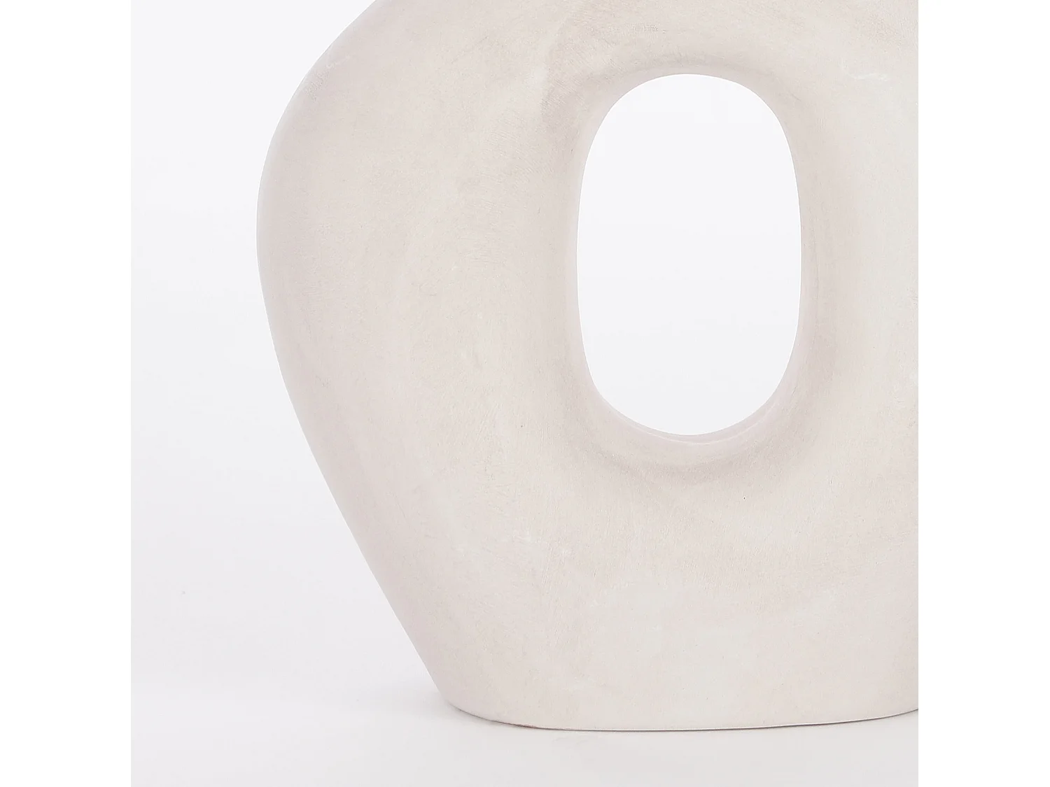 Kerzenhalter aus Keramik - 16,5 x 8 x 35 - Weiß - DAGO