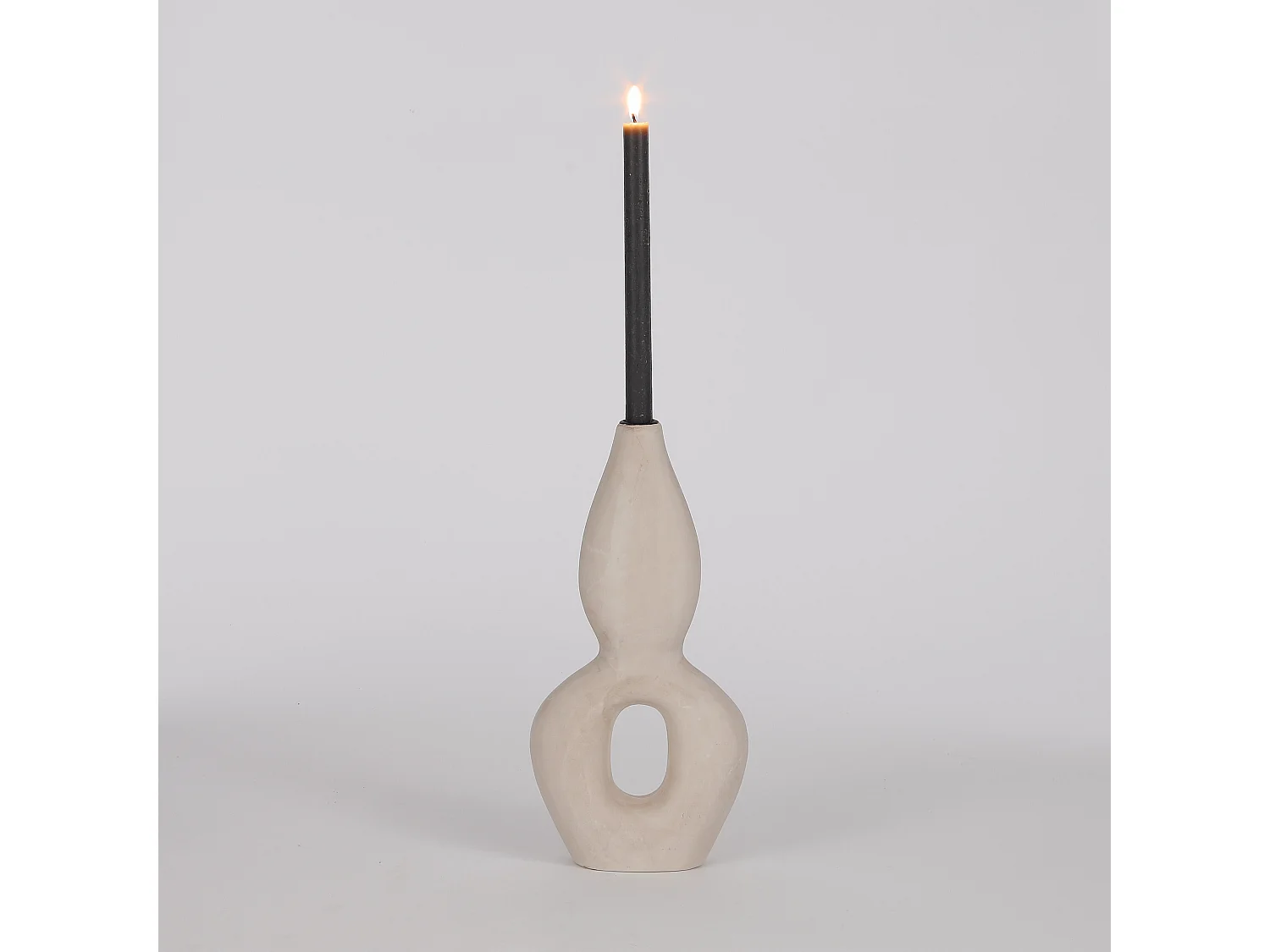 Chandelier en céramique - 16,5 x 8 x 35 - Blanc - DAGO