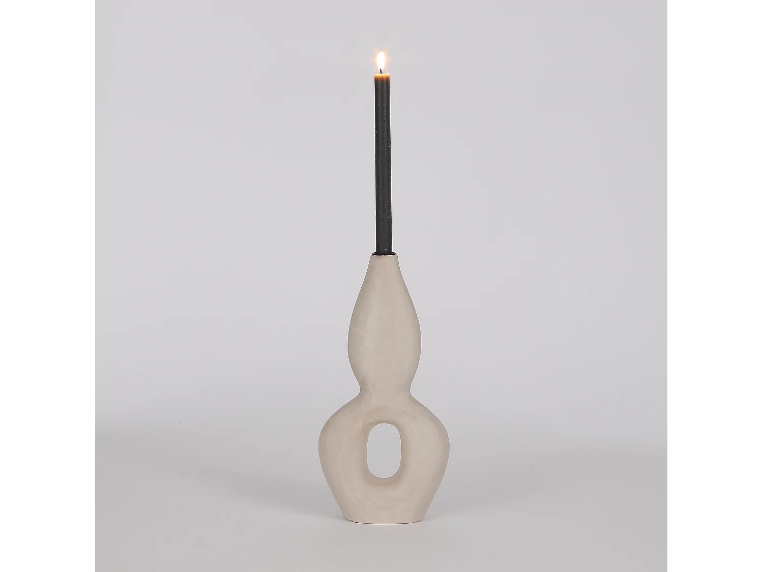 Chandelier en céramique - 16,5 x 8 x 35 - Blanc - DAGO