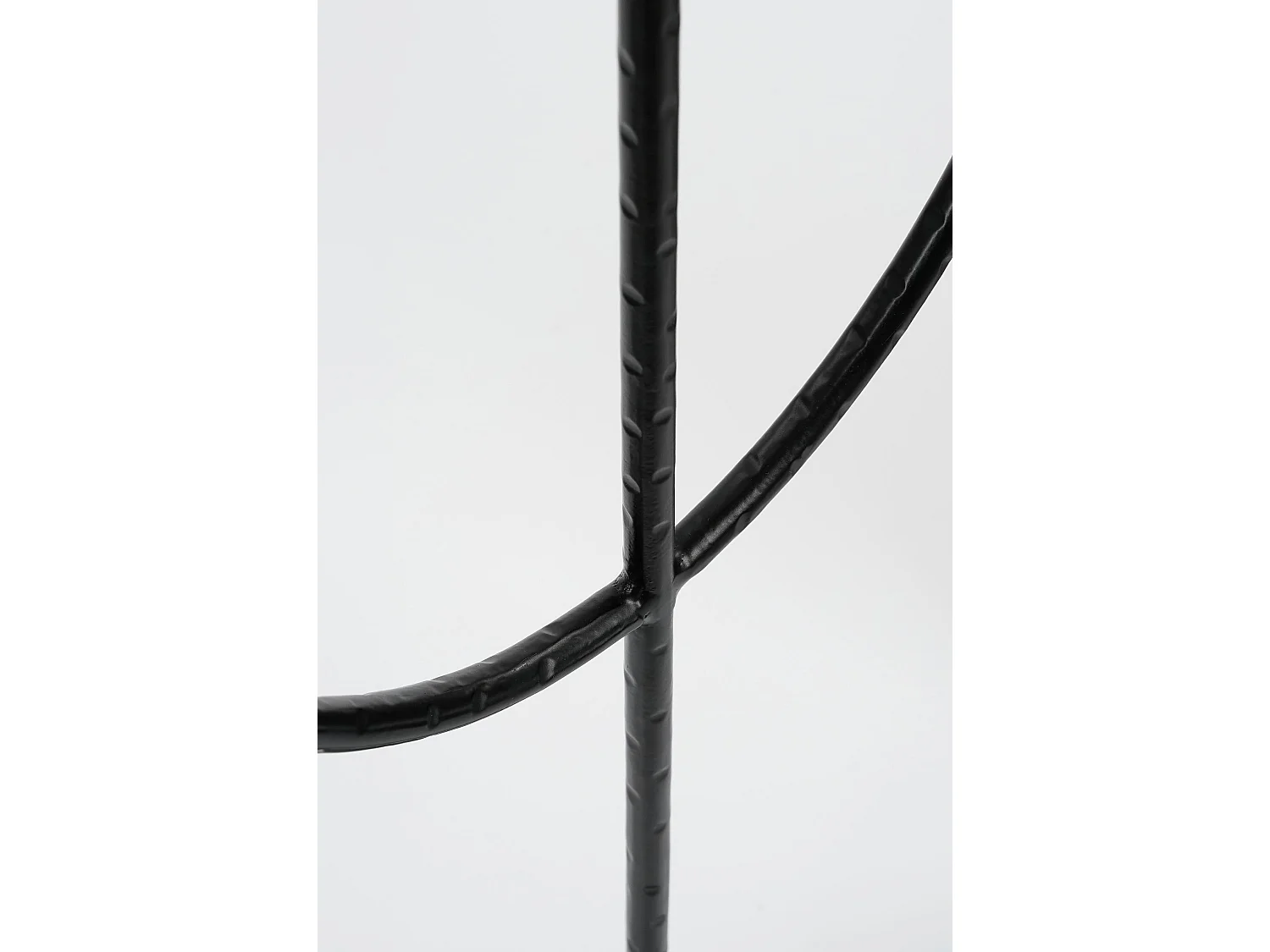 Kandelaar van ijzer - 30 x 15 x 73 - Zwart - KANTAS