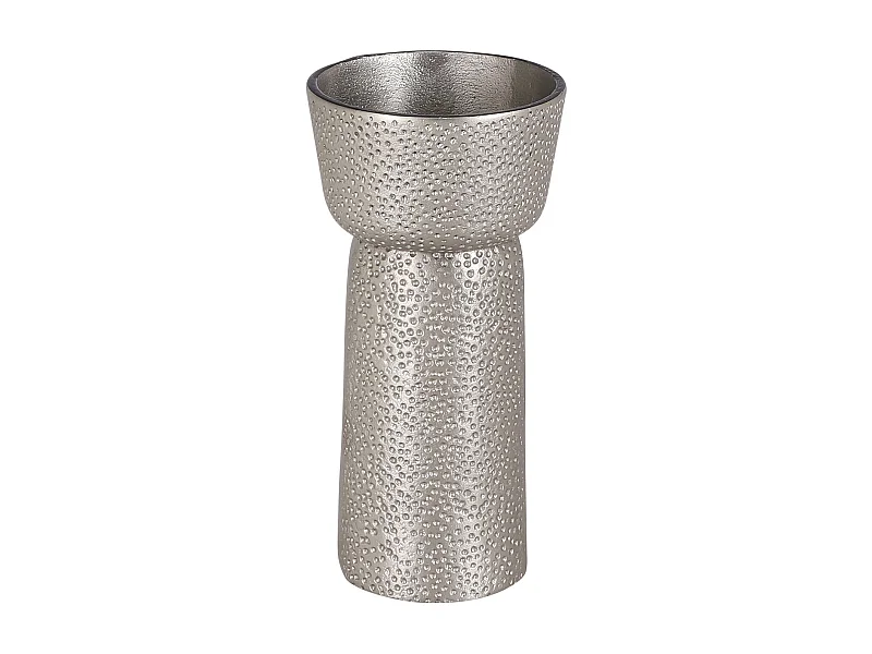 Chandelier en aluminium - ⌀10,5 x 21,5 - Argent, antique - DAKAR