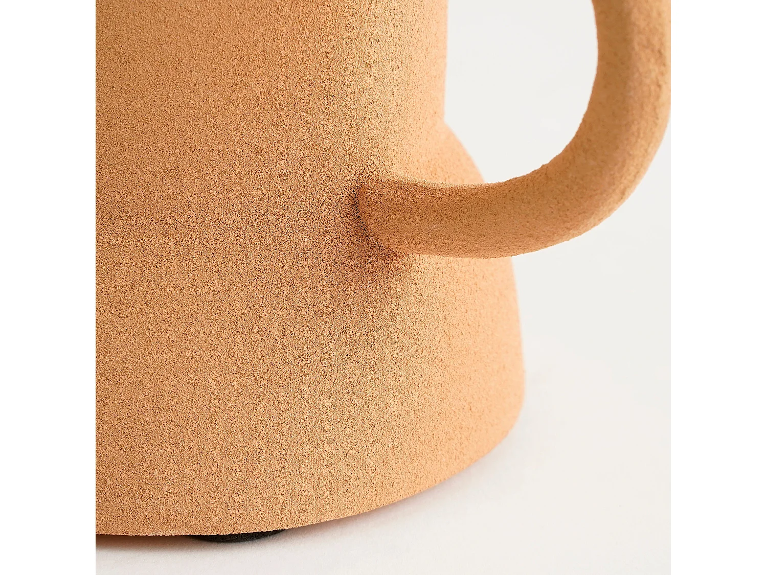 Kandelaar van ijzer - 15,5 x 8,5 x 11,5 - Zalmroze - VARIO