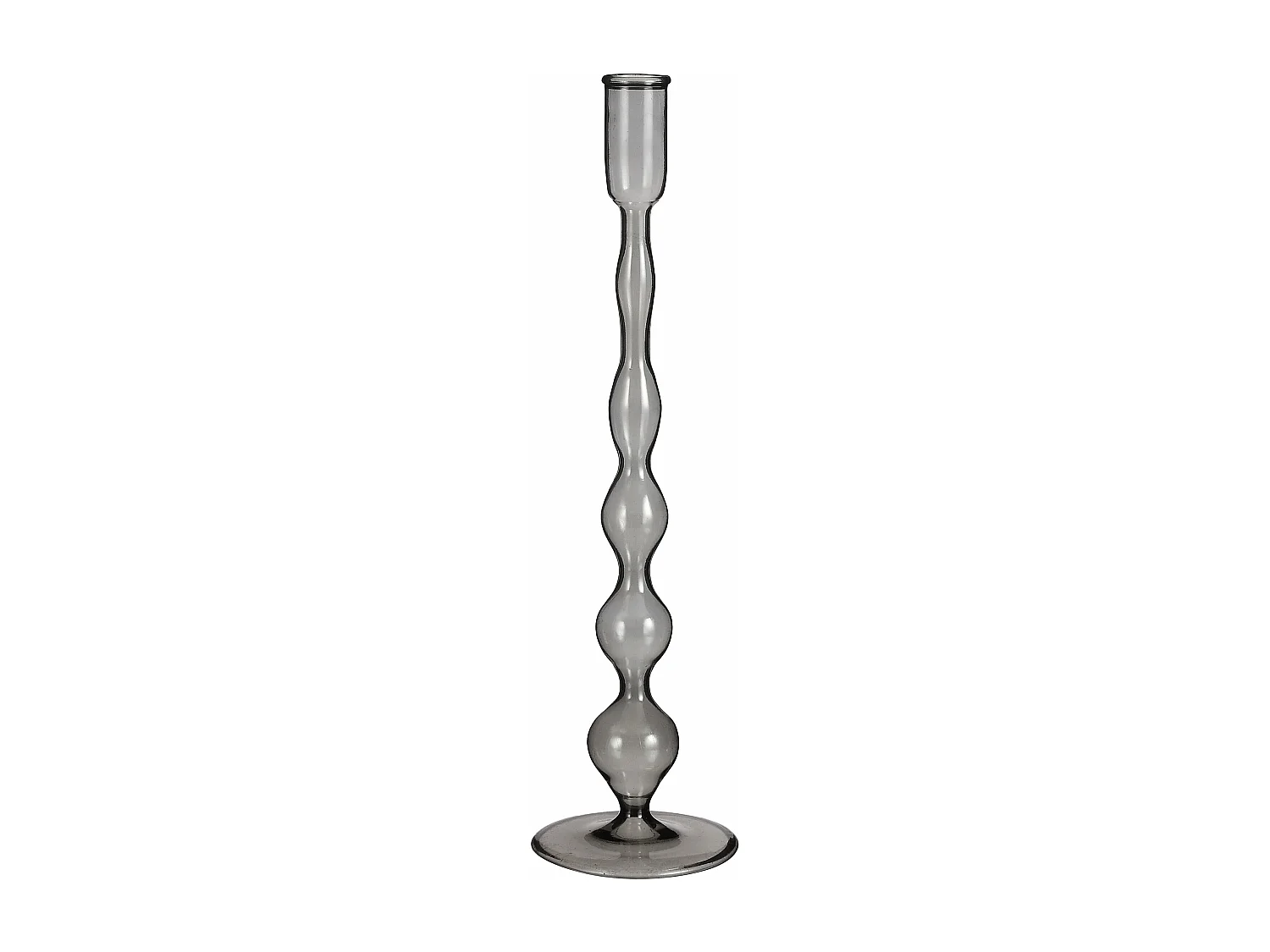Candelabro de Vidrio - 33 x Ø9 - Gris oscuro - TRENT