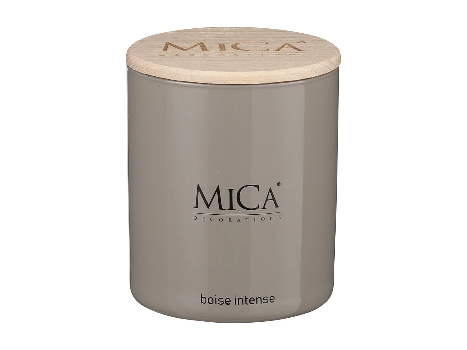 Bougie parfumee en cire - Ø7,5 x 8,5 - Taupe -