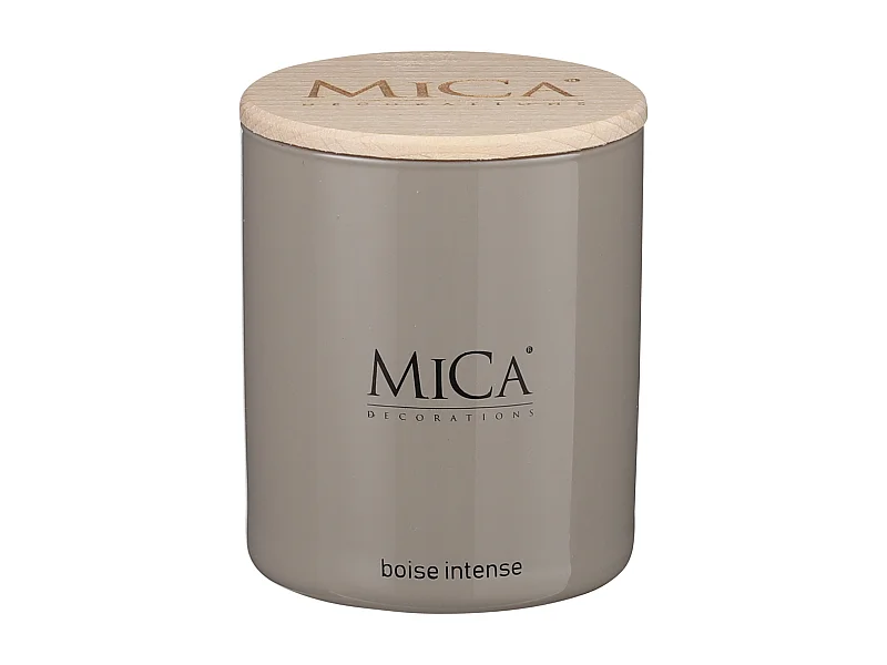 Duftkerze aus Wachs - Ø7,5 x 8,5 - Taupe -