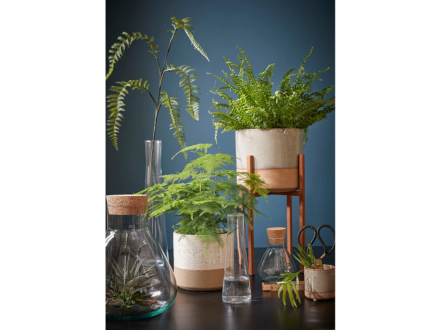 Tarro de almacenamiento de Vidrio reciclado y corcho - Ø29,5 x 32 - Transparente - EMILY