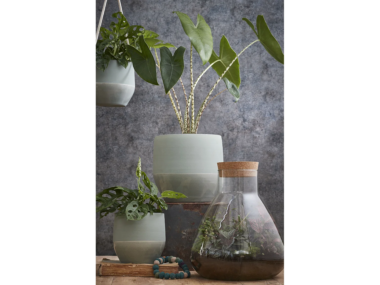 Tarro de almacenamiento de Vidrio reciclado y corcho - Ø29,5 x 32 - Transparente - EMILY