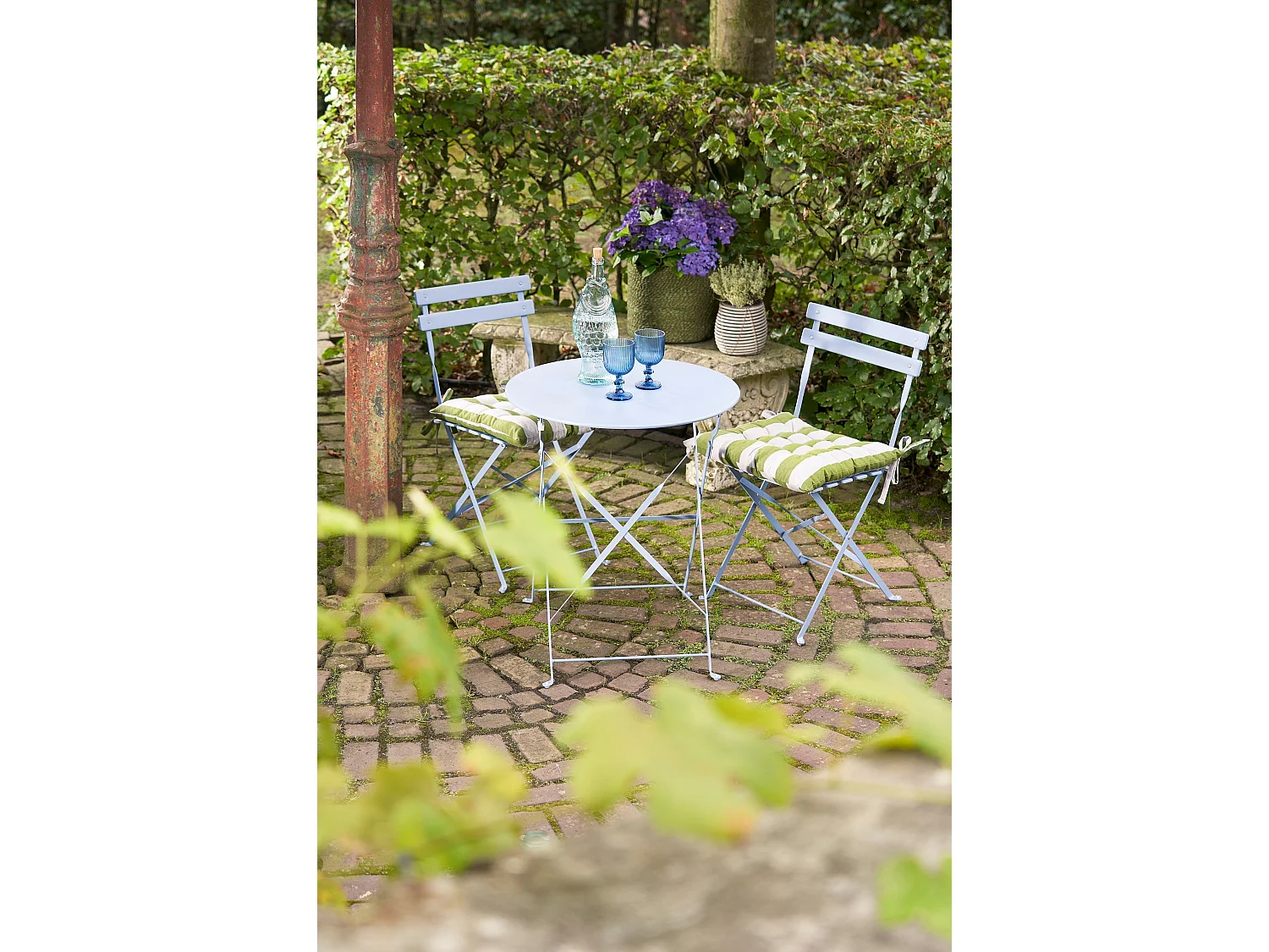 Stoelkussen tuin van polyester en katoen en  overige - 46 x 46 x 7 - Groen - OSBORN