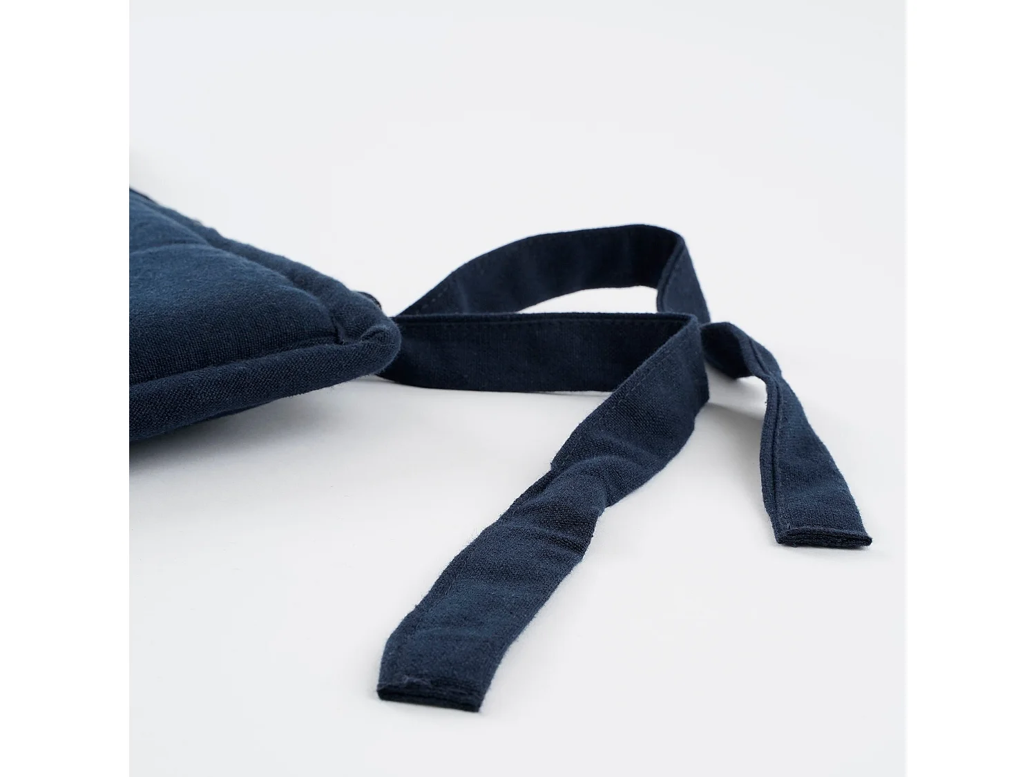 Galette de chaise exterieur en coton - 40 x 40 - Bleu foncé - TIVOLI