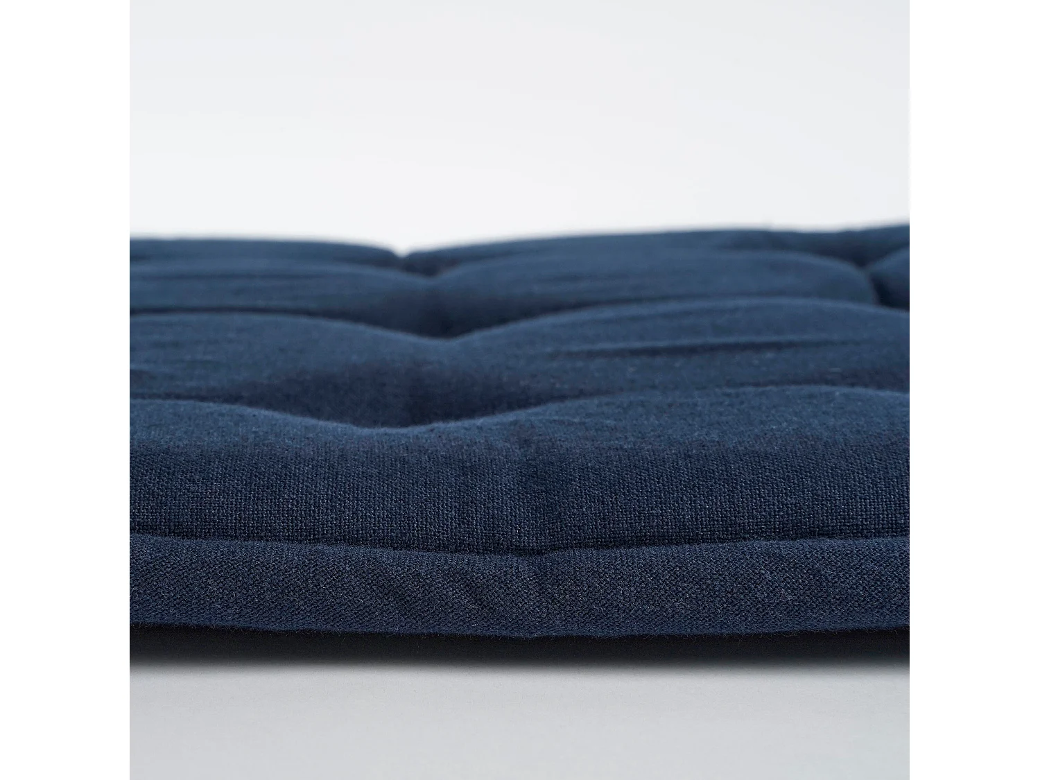 Galette de chaise exterieur en coton - 40 x 40 - Bleu foncé - TIVOLI