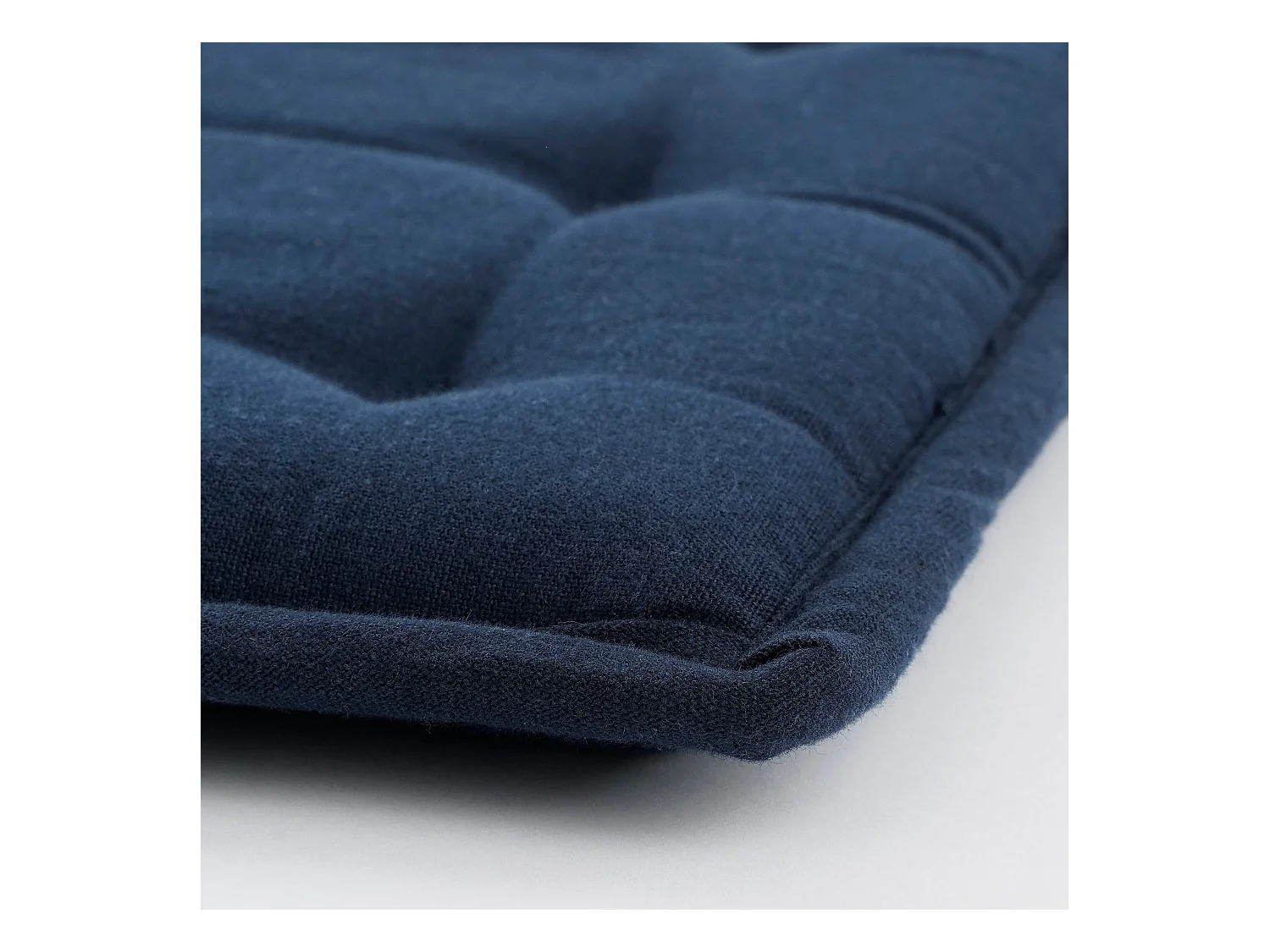 Galette de chaise exterieur en coton - 40 x 40 - Bleu foncé - TIVOLI