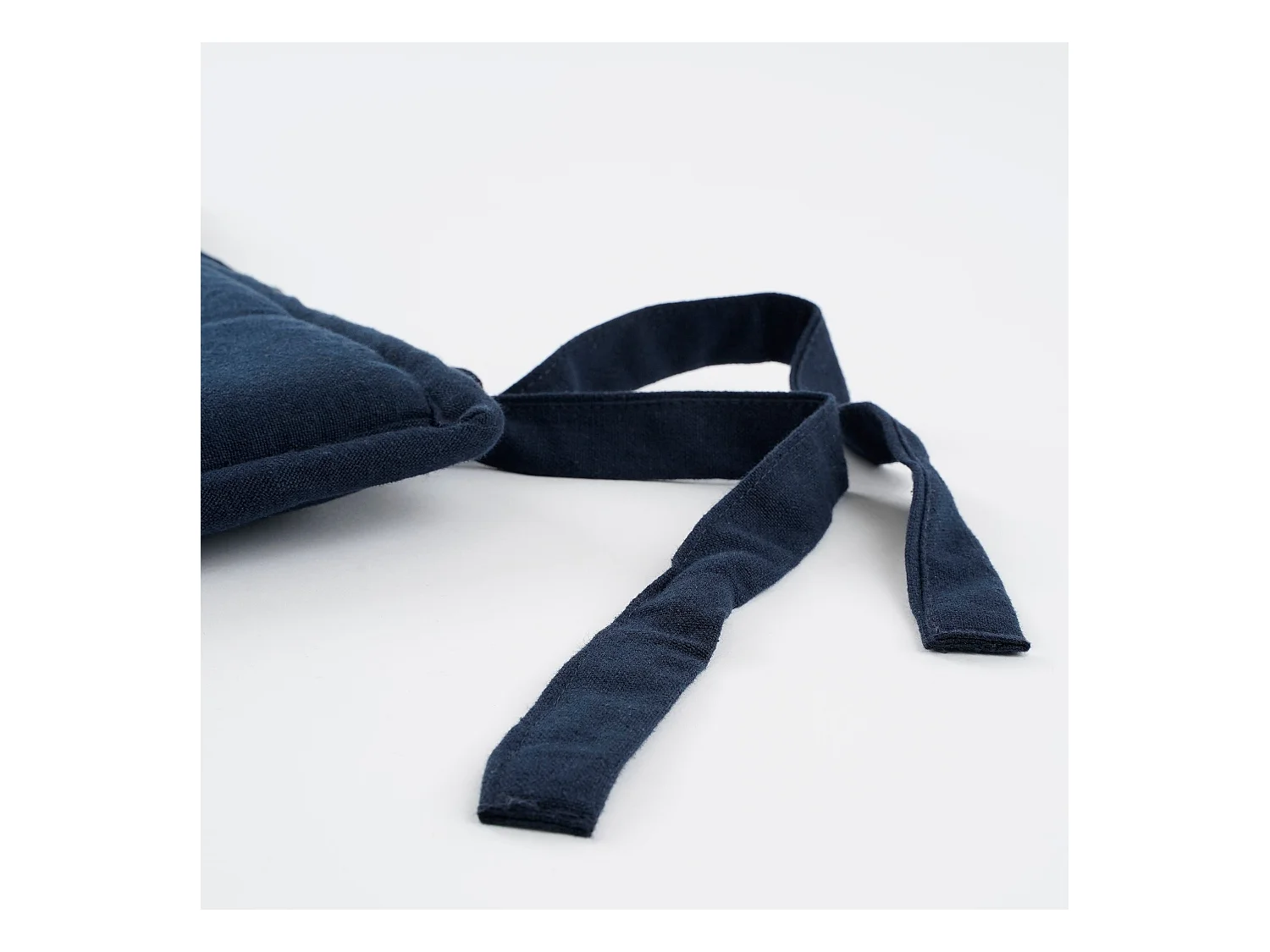 Galette de chaise exterieur en coton - 40 x 40 - Bleu foncé - TIVOLI