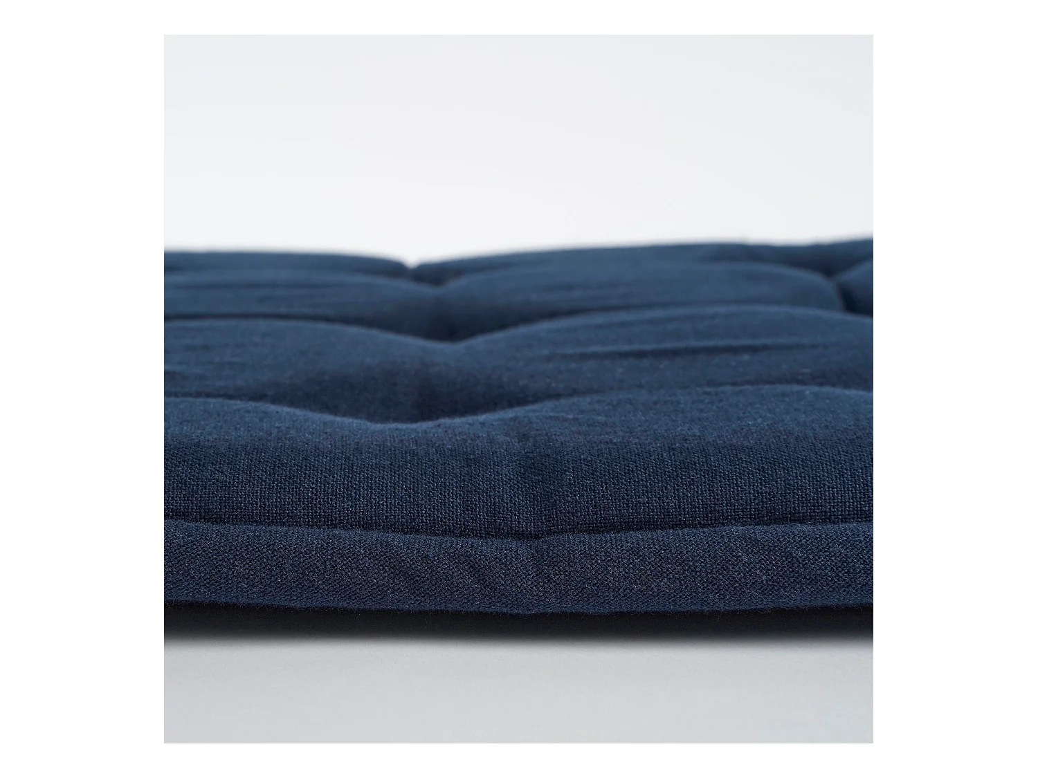 Galette de chaise exterieur en coton - 40 x 40 - Bleu foncé - TIVOLI