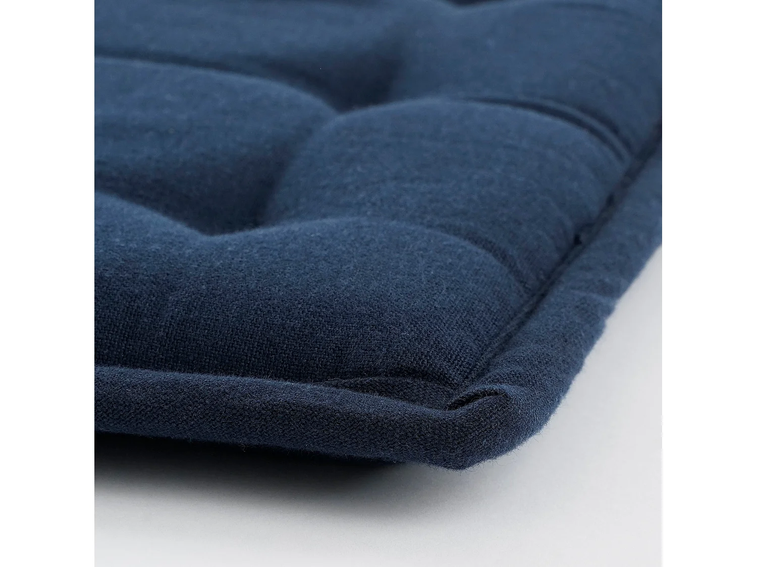 Galette de chaise exterieur en coton - 40 x 40 - Bleu foncé - TIVOLI