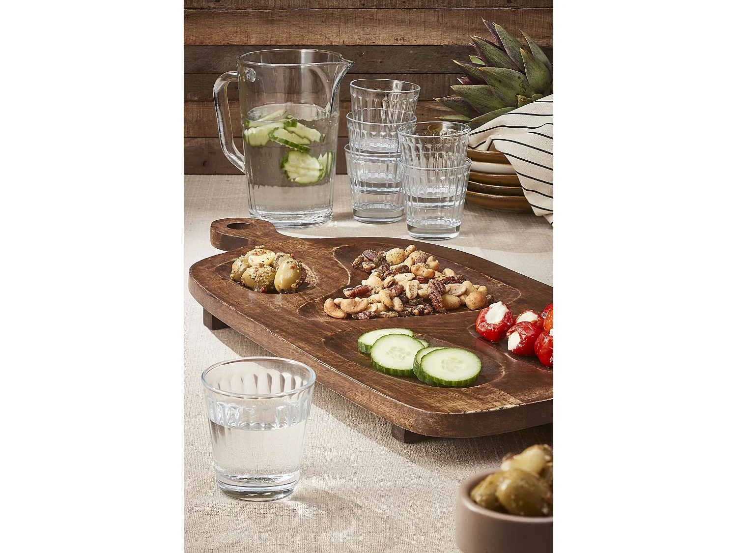 Snijplank van mangohout - 29 x 60 x 4 - Donkerbruin - BRODA