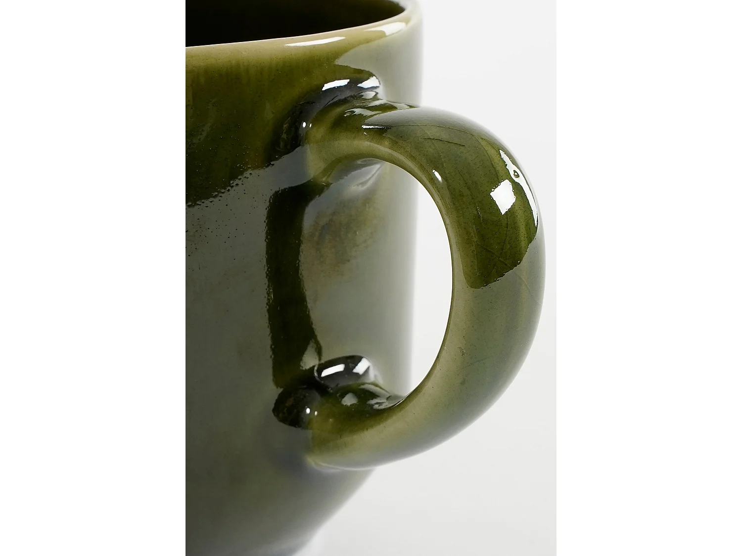 Mok van keramiek - 8 x 8 x 9 - Groen - RHEA